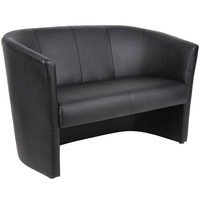 YSD TWO SEATER TUB CHAIR Black 1 Year Warranty 