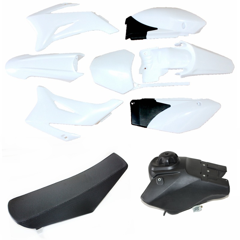 Buy WT TTR 110 Plastics Guard Fairing Body Kit + Seat + Tank PIT Dirt ...