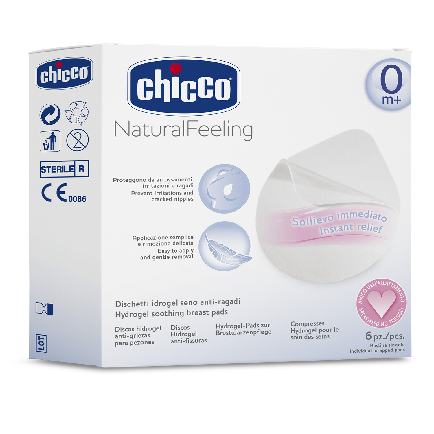Chicco Hydrogel Soothing Breast Pads