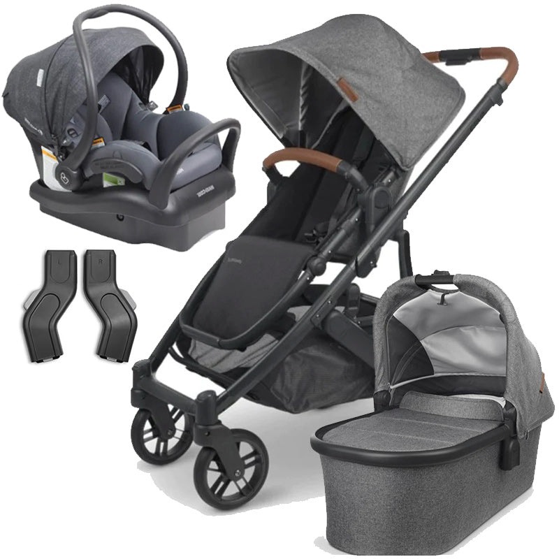 Buy UPPAbaby CRUZ V2 Pram and Bassinet (Greyson) with Maxi Cosi Mico ...