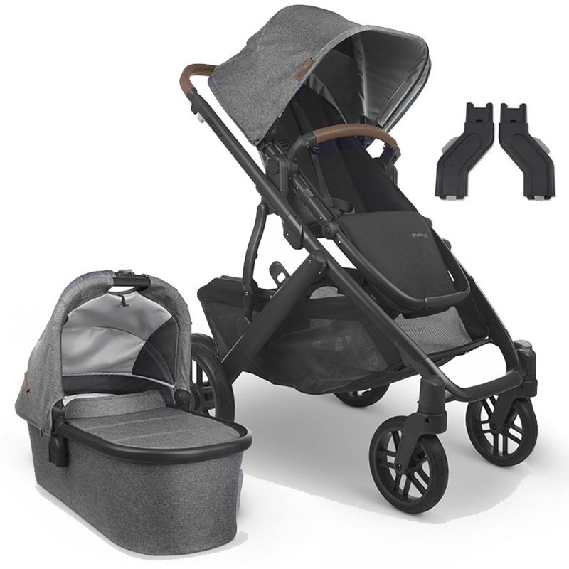 Buy UPPAbaby VISTA V2 With Bassinet Charcoal (Greyson) + FREE UPPER ...