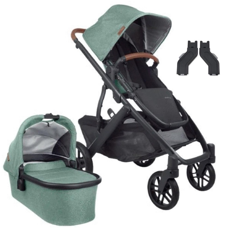 Buy UPPAbaby VISTA V2 With Green Melange (Gwen) + FREE UPPER