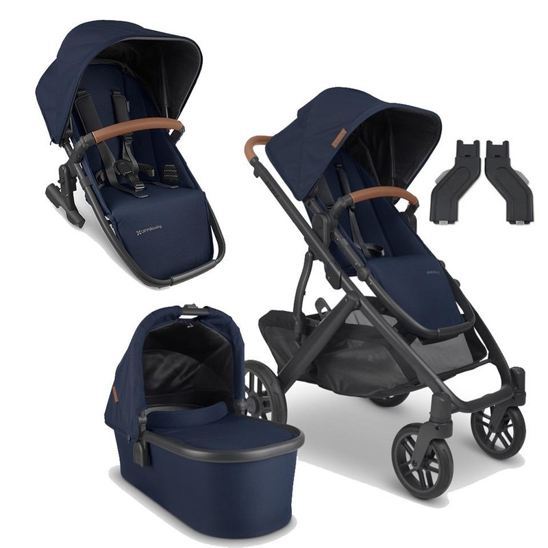 Buy UPPAbaby VISTA V2 With & Rumble Seat Navy (Noa) + FREE