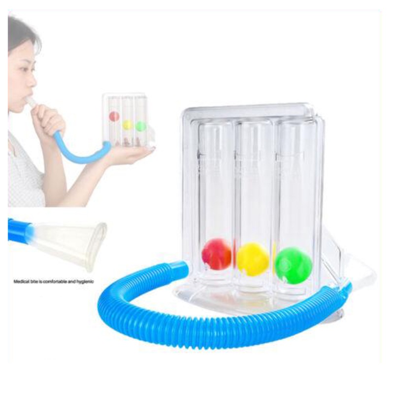 Buy 1/2pcs Deep Breathing Lung Exerciser 3 Ball Meter Spirometer