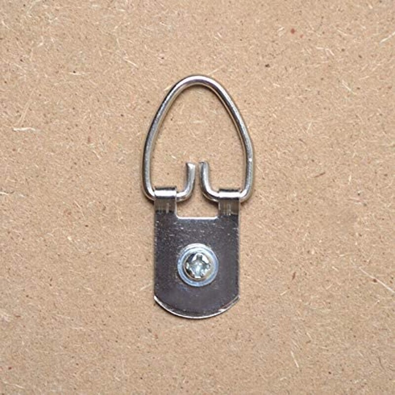 100 Pack D-Ring Picture Hangers with Screws for Hanging Clock Paintings Artwork Picture Frame Hook Photo Mirrors