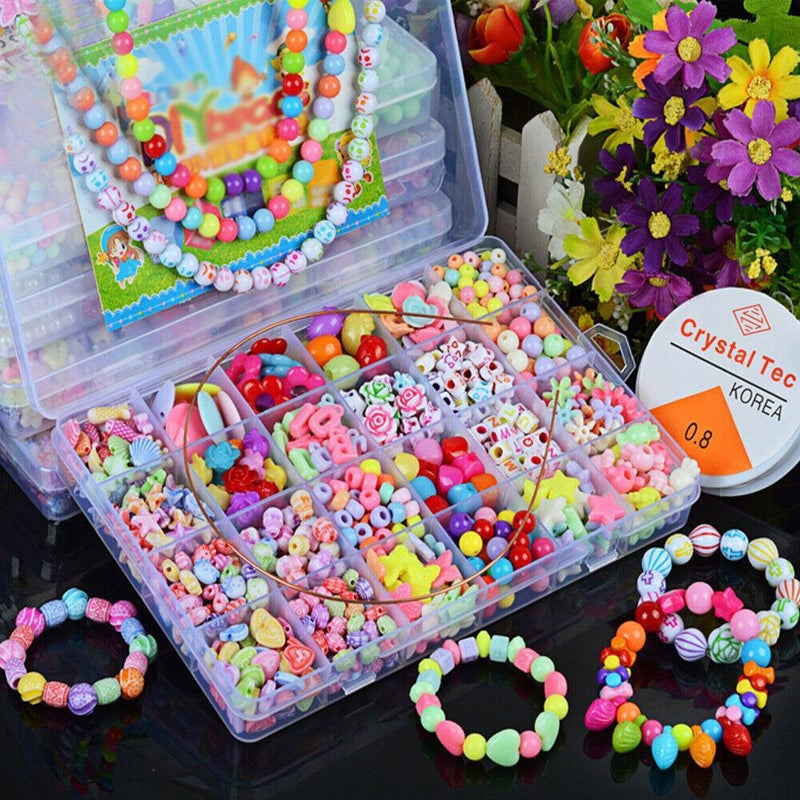 Pop Beads - 550pcs+ DIY Snap Jewelry Making Kit Arts and Crafts