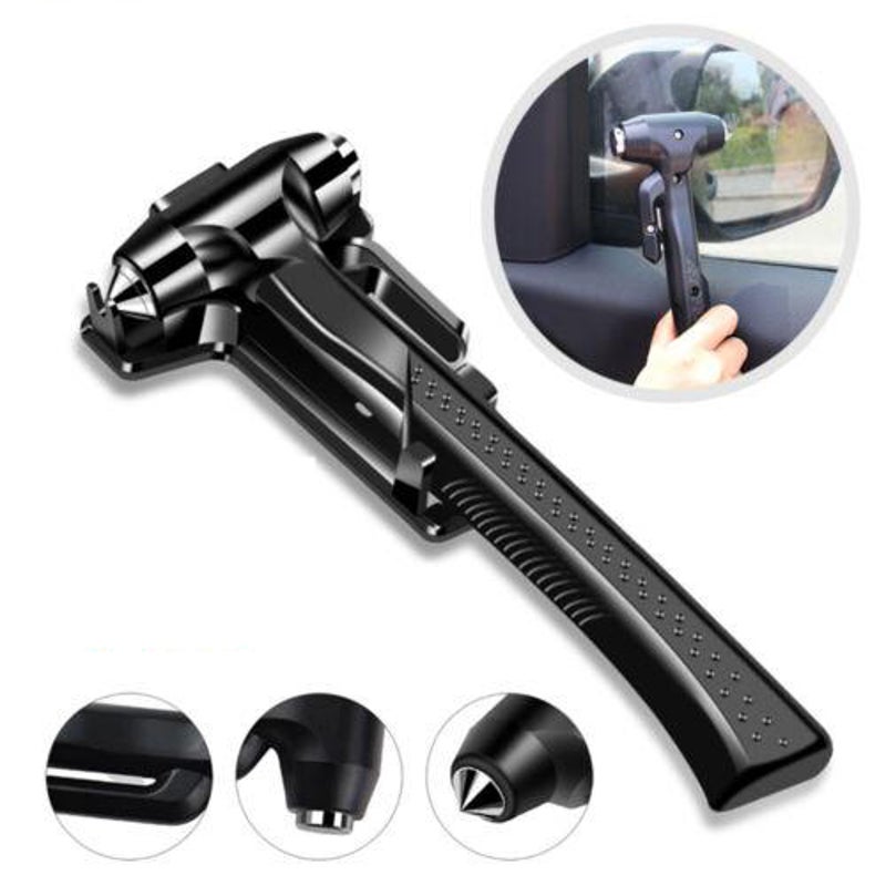 Buy Car Safety Hammer Window Glass Breaker with Seat Belt Cutter Car Safety  Hammer Auto Emergency Escape - MyDeal