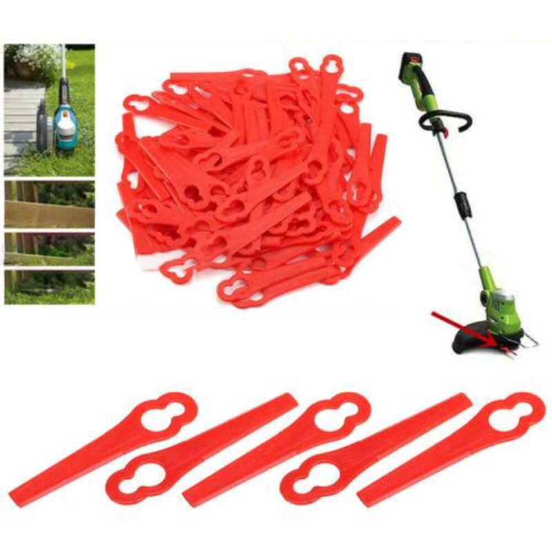 Buy 50/100pcs Grass Trimmer Blades for KULLER OZITO Plastic NEW AU