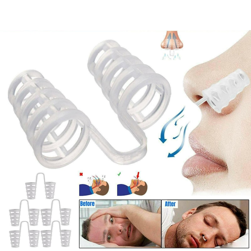 Buy 5X Anti Snoring Nasal Dilator Nose Clip Stop Snore Breathe Aid Pro ...