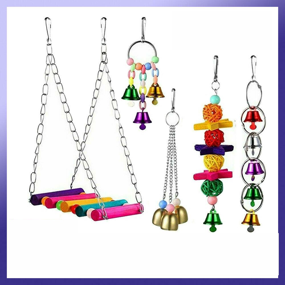 Parakeet Swing Chew Toys Ducklimo Bird Swing Toy Set | 12-Piece