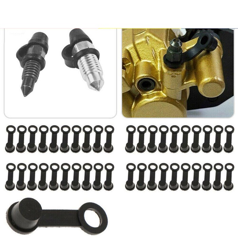 Buy 80PCS Brake Bleeder Screw Caps Grease Zerk Fitting Cap Rubber Dust