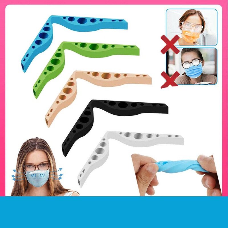 Buy AU Silicone AntiFog Face Mask Nose Bridge Strip Clip for Glasses