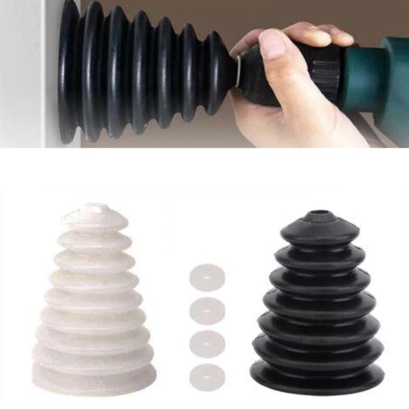 Buy Drill Dust Cover Electric Hammer Silicone Dust Collector with 4Pcs