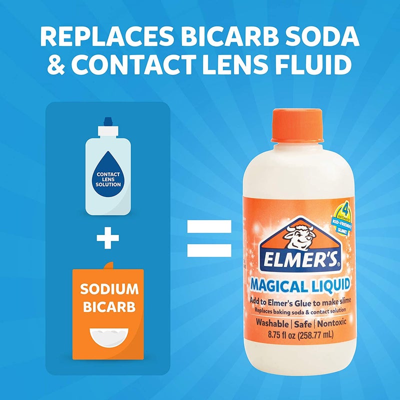 Buy Elmer's Glue Slime Magical Liquid Slime Activator Solution, Easy Way to  Make Slime, 259ml, Makes up to Four Batches of Slime - MyDeal