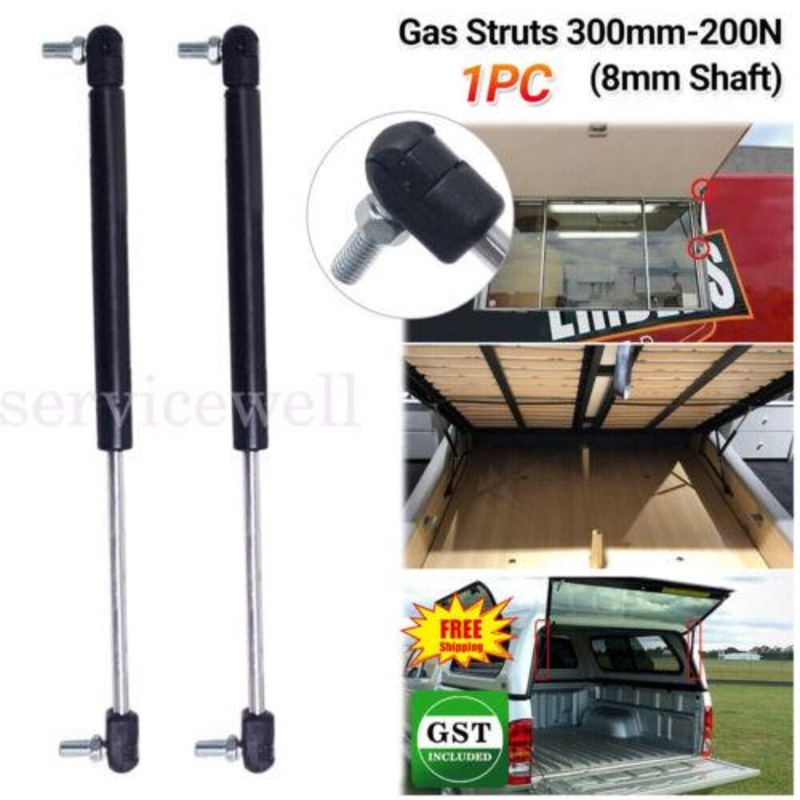 Buy Gas Struts 300mm200N (8mm Shaft) Caravans, Trailers, Canopy