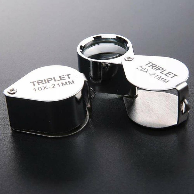 Buy Glass 30 x 21mm Jewelers Pocket Jewellers Eye Loupe Magnifier