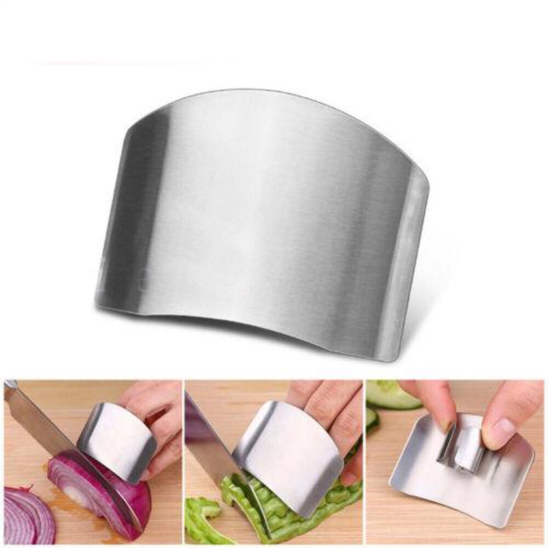 Buy Kitchen Tool Slice Knife Finger Protector Safe Stainless Steel Hand