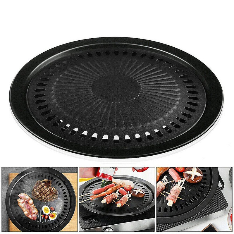 Buy Korean Nonstick BBQ Grill Pan for Stovetop, Barbecue Portable Hot