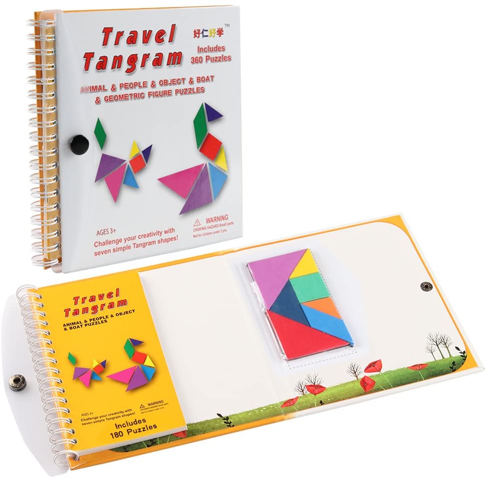 Buy Magnetic Travel Tangram Puzzles Book Game Tangrams Jigsaw