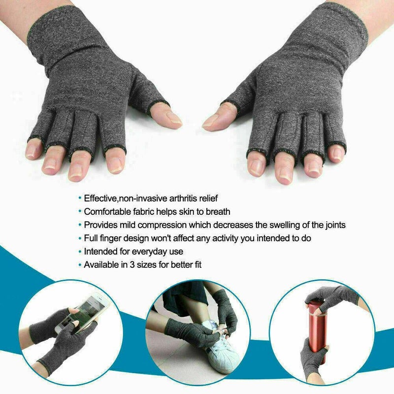 Medical Arthritis Gloves Copper/Cotton/Magnetic Compression Wrist Brace  Sleeve