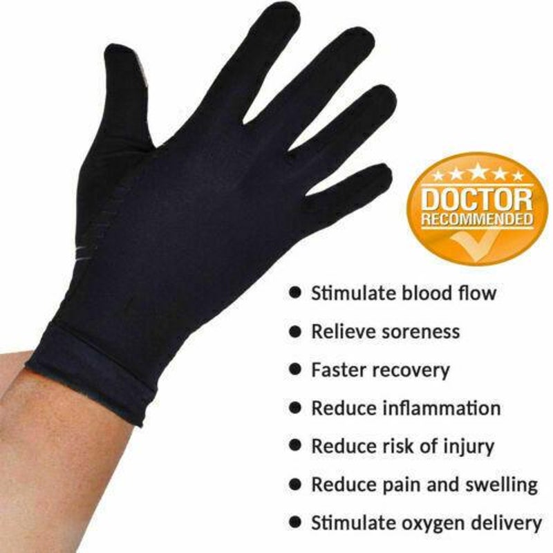 Medical Arthritis Gloves Copper/Cotton/Magnetic Compression Wrist Brace  Sleeve