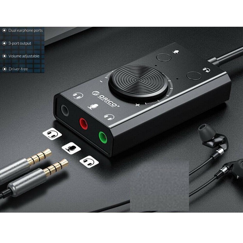 Buy ORICO SC2 External USB Sound Card Output Volume Adjustable Audio