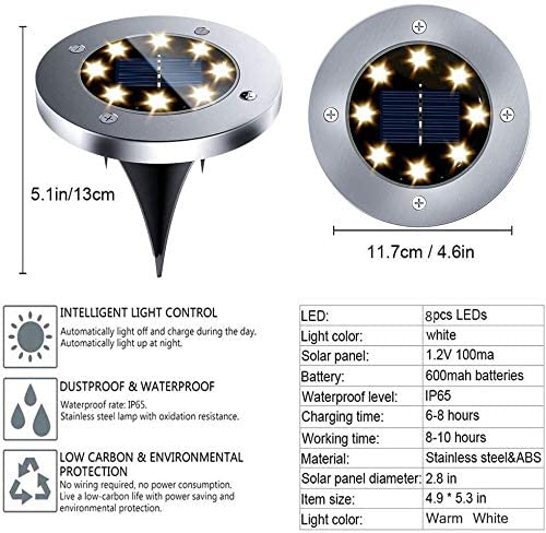 Battery powered online ground lights