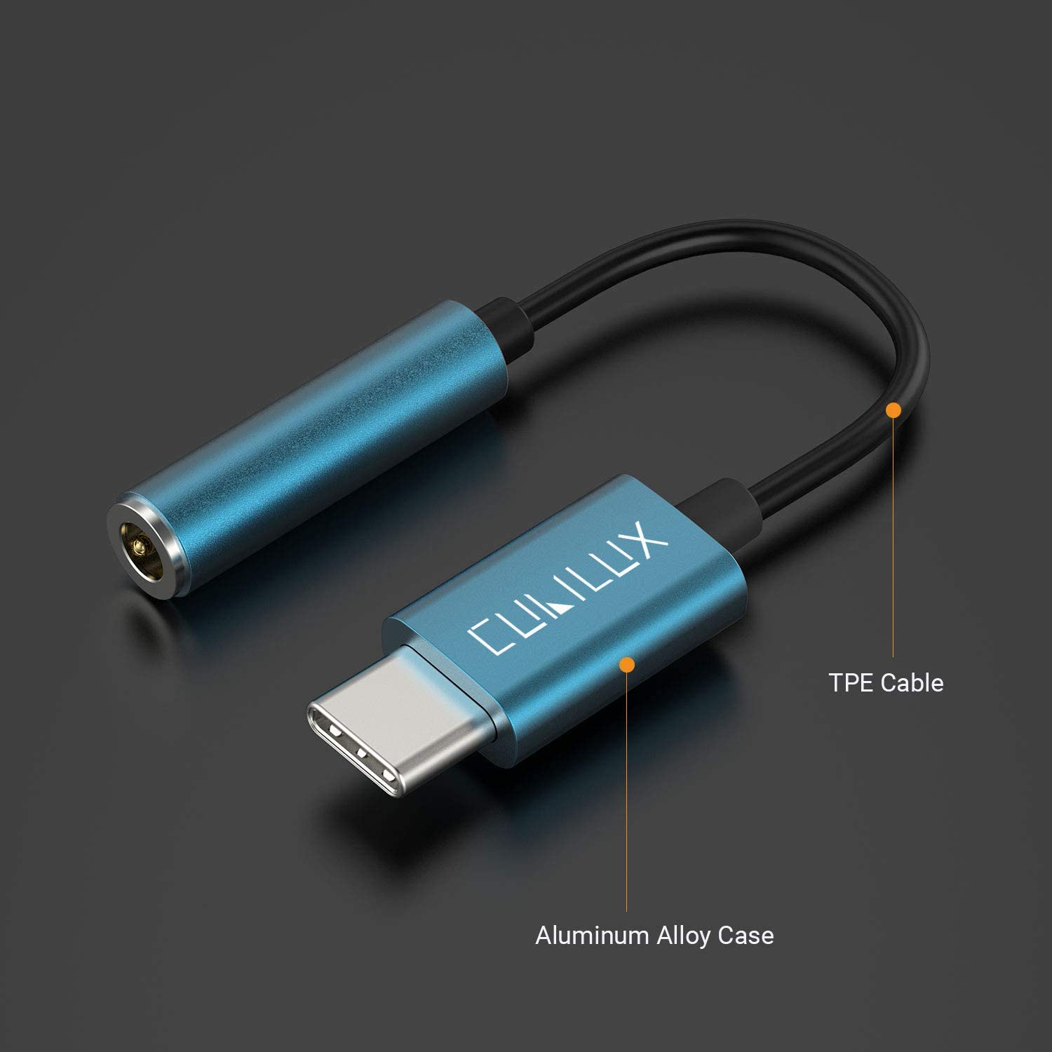 USB C to 3.5mm Earphone Adapter, Type C 