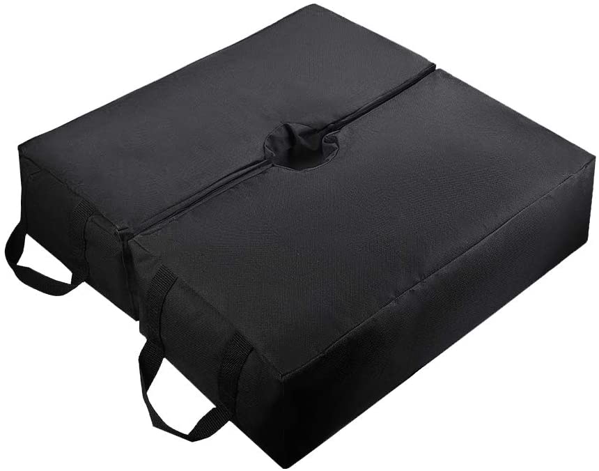 ValueHall Square Detachable Umbrella Base Weight Bag 18 x 18 x 6 inches Weatherproof Sand Bag for Offset, Cantilever or Any Outdoor Patio Umbrella Stand Up to 110 lbs V7059D
