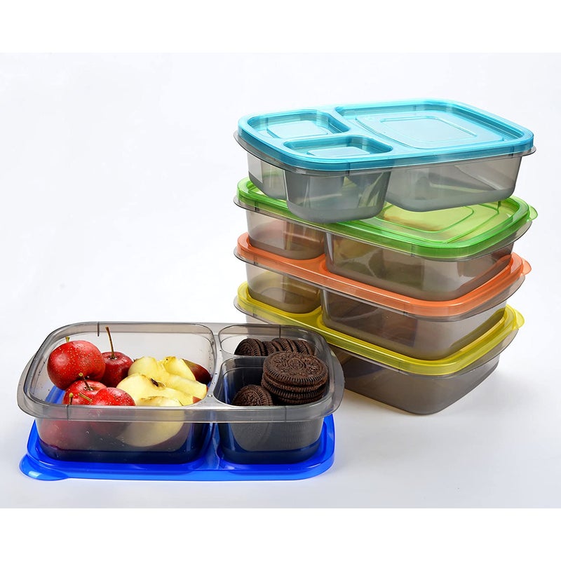 Youngever 3 Pack 20 Ounce Sandwich Containers for Lunch Box, Reusable Food  Storage Containers, Meal Prep Containers, Single Sandwich (Multi Color)