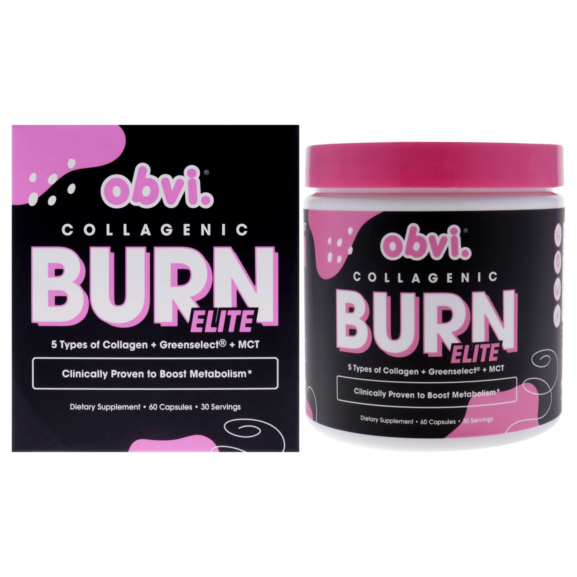 Collagenic Burn Elite by Obvi for Unisex 60 Count Dietary Supplement Australia