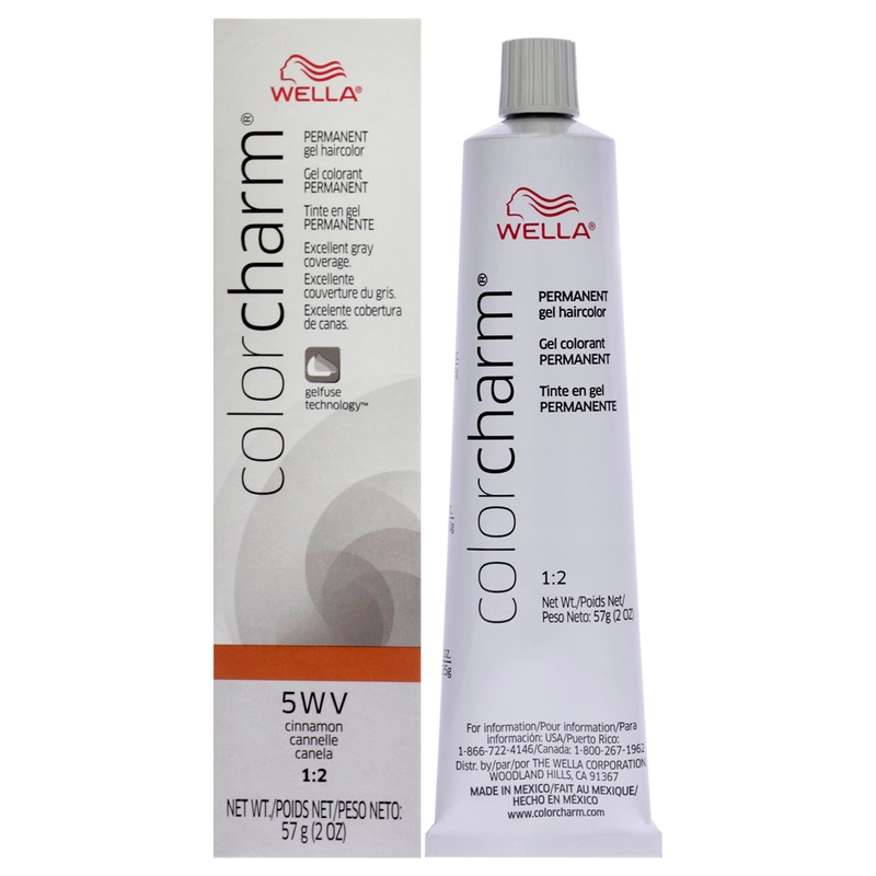Buy Color Charm Permanent Hair Color Gel 5WV Cinnamon by Wella for