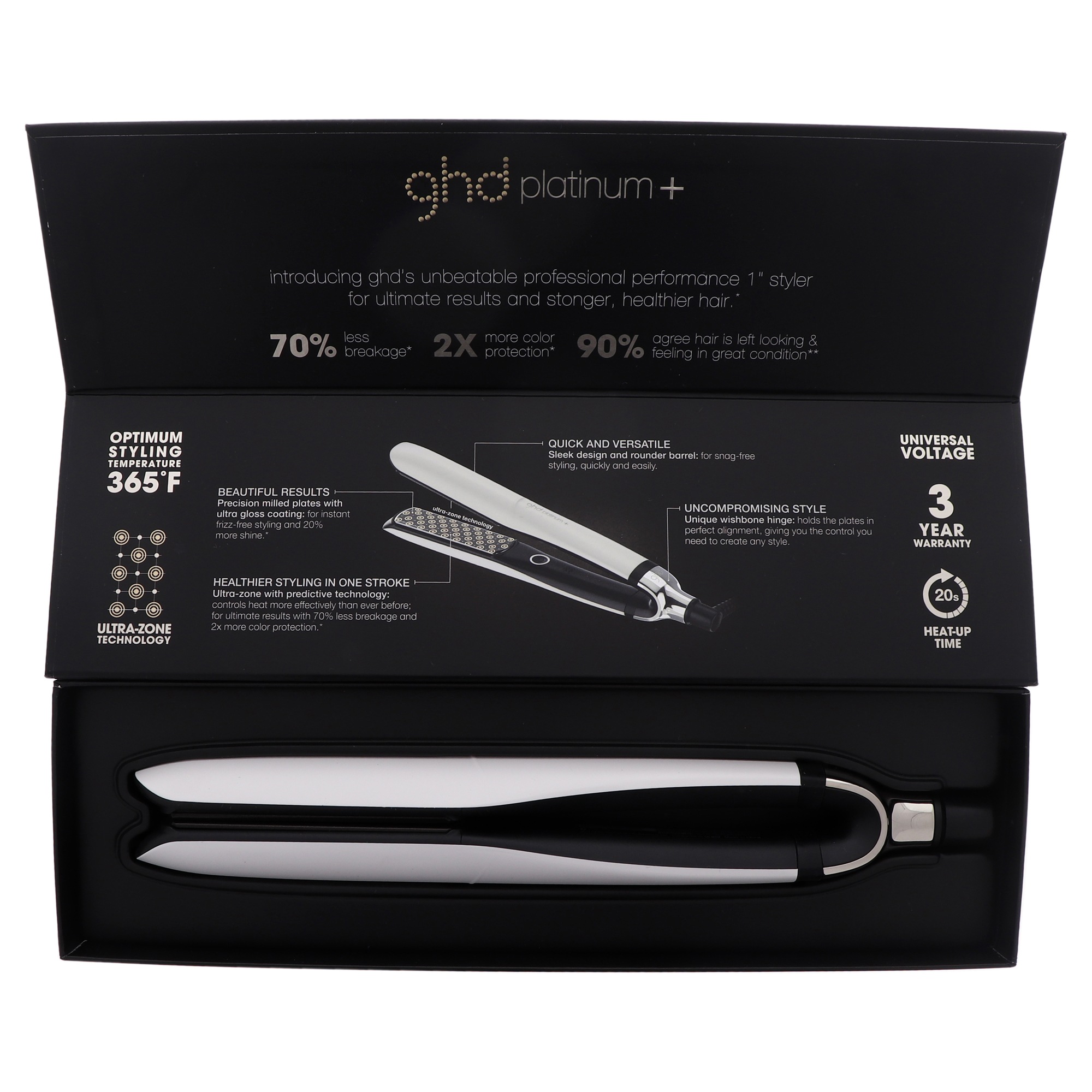 Ghd Platinum good Plus Professional Performance Styler flat Iron, Black, 1