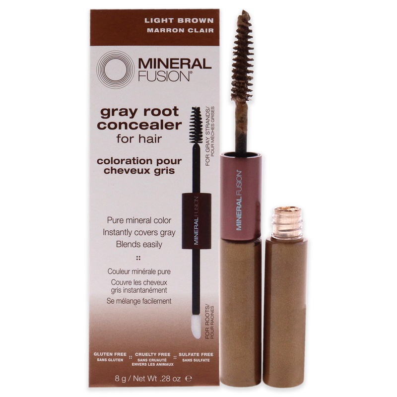 Buy Gray Root Concealer Light Brown by Mineral Fusion for Women 0.