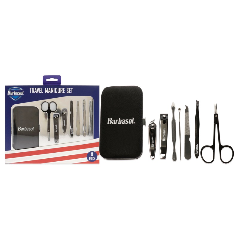 Buy Grooming Manicure Kit by Barbasol for Men 8 Pc 2Pc Nail Clipper, Safety Scissors, Nail