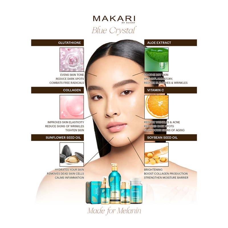 Buy Makari Blue Crystal Oralight Glutathione Collagen Supplements