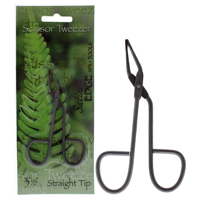 Buy Scissor Tweezer Straight Tip by Satin Edge for Unisex 3.5 Inch