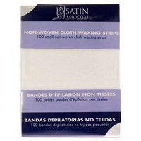 Small Non-Woven Cloth Waxing Strips by Satin Smooth for Women - 100 Pc Strips