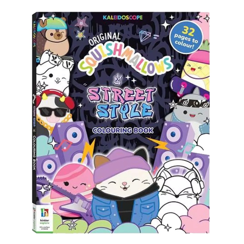 Buy Kaleidoscope Squishmallows Colouring Book Street Stylerry Case - MyDeal