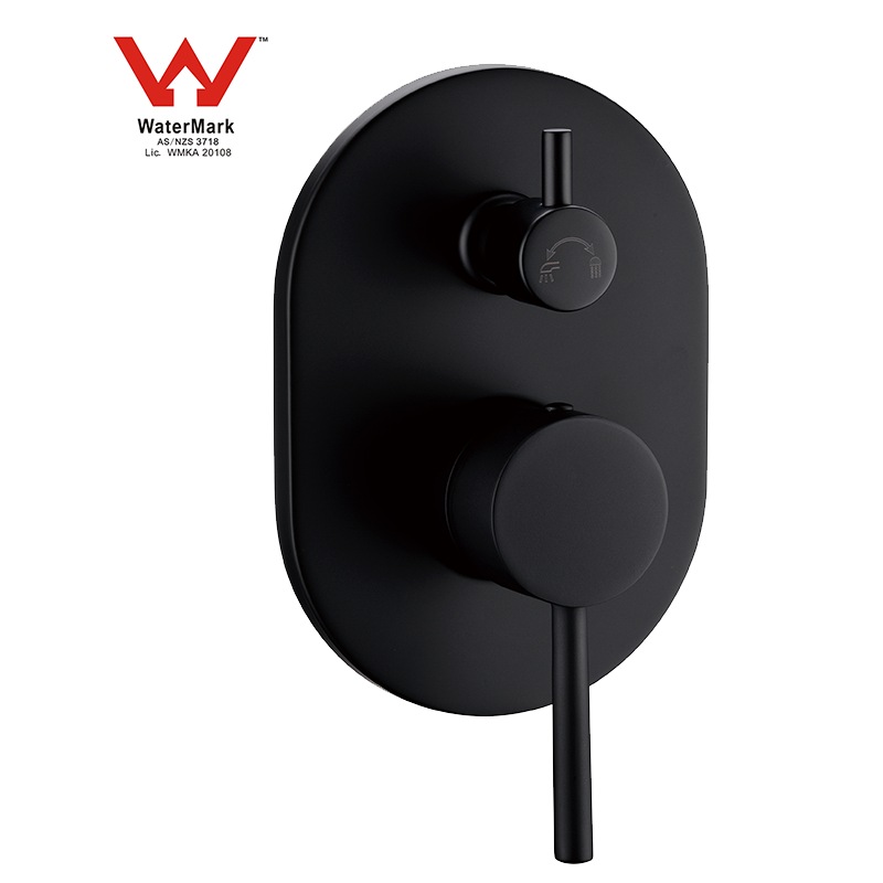 Buy Round Series Basin / Shower Mixer with Diverter Matte Black