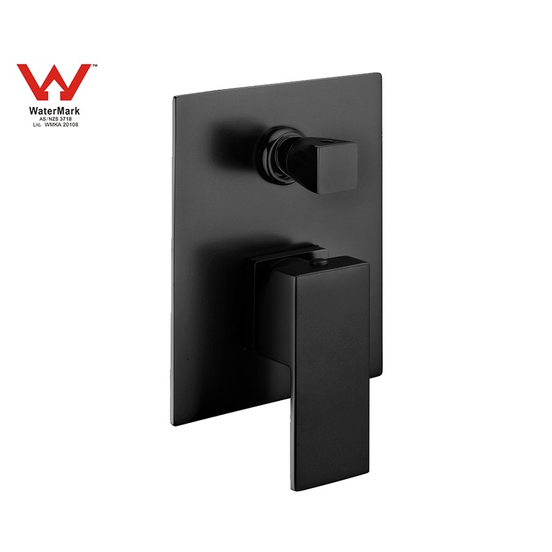 Buy Square Series Basin / Shower Mixer with Diverter Matte Black