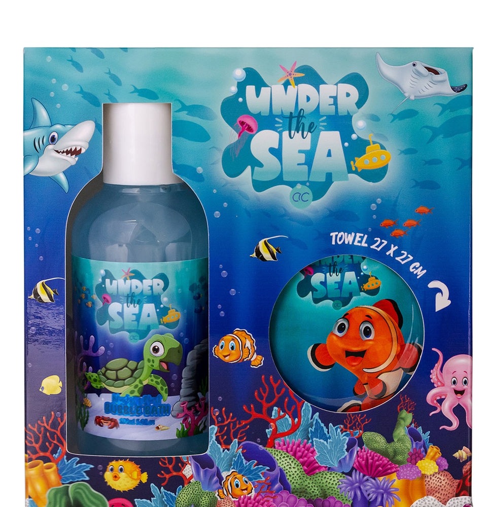 Buy Accentra Under The Sea Bath Set Bubble Bath & Magic Towel - MyDeal ...