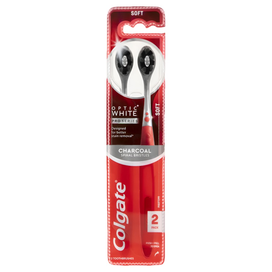 Buy Colgate Optic White Pro Series Toothbrush with Charcoal Bristles 2 ...