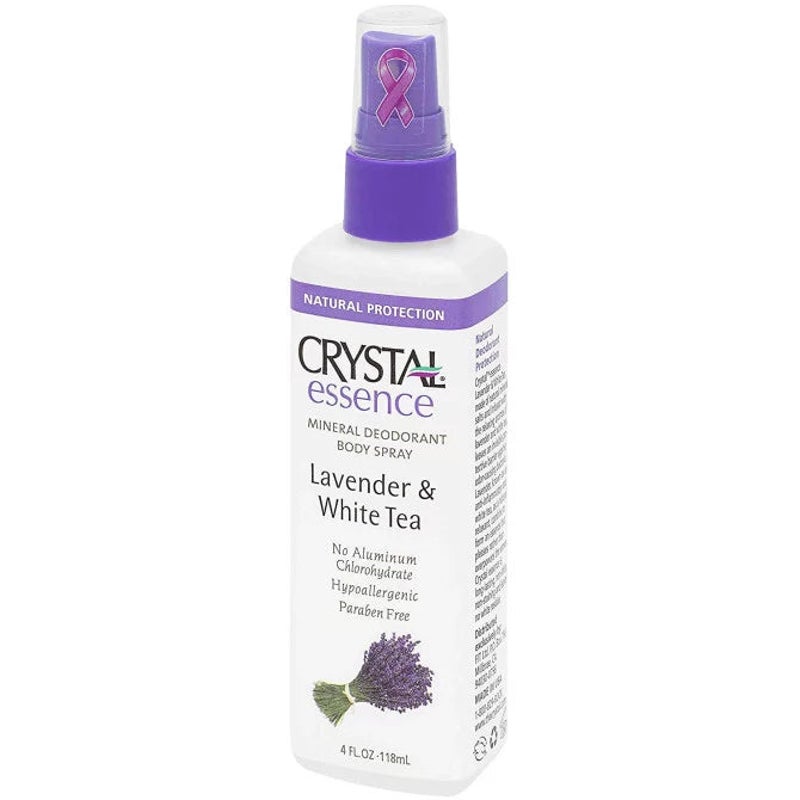 Buy Crystal Essence Mineral Deodorant Spray Lavender & White Tea 118ml ...