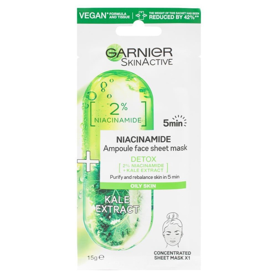 Buy Garnier 5 Min Ampoule Sheet Mask Kale - Everyday Rewards Shop