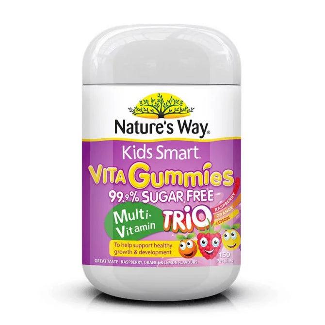 Natures Way Kids Smart Vita Gummies Sugarfree Multivitamins Trio 150 Pastilles Australia