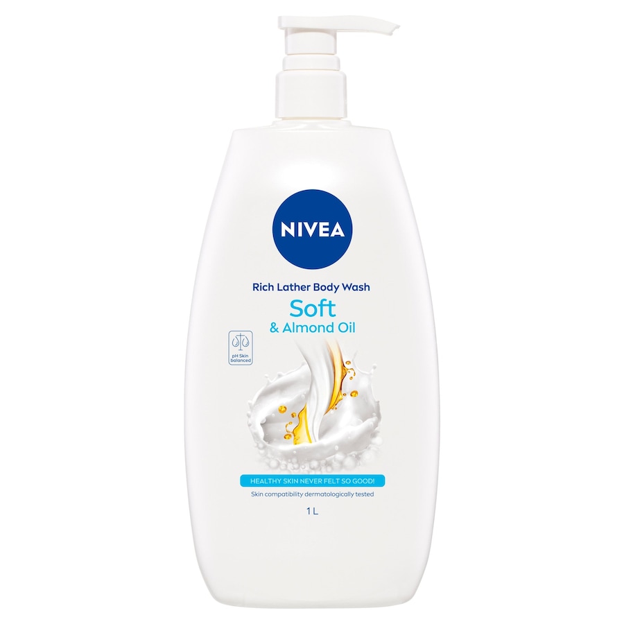 Nivea Rich Lather Soft & Almond Oil Body Wash 1L