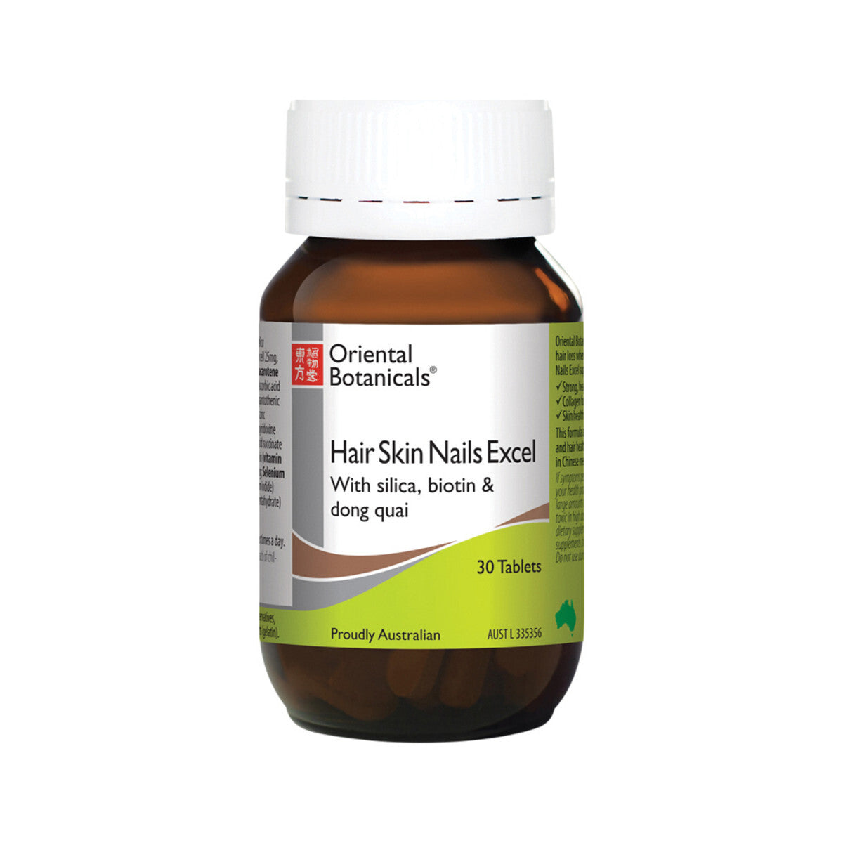 Buy Oriental Botanicals Hair Skin Nails Excel 30 Tablets MyDeal Australia