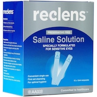Reclens Saline Solution Ampoules 15 x 15 ml