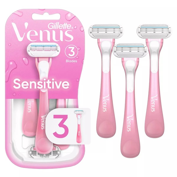 Buy Venus Sensitive Women's Disposable Razors 3 Pack - MyDeal Australia